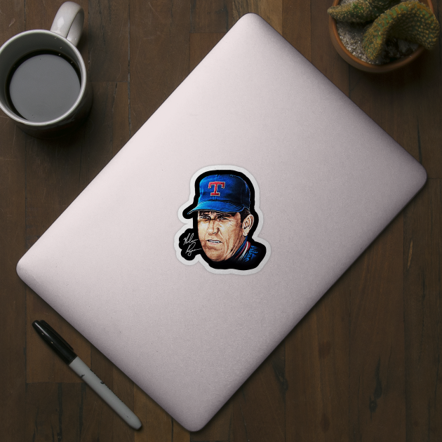 90s Baseball Nolan Ryan - Rangers - Classic by nicklower